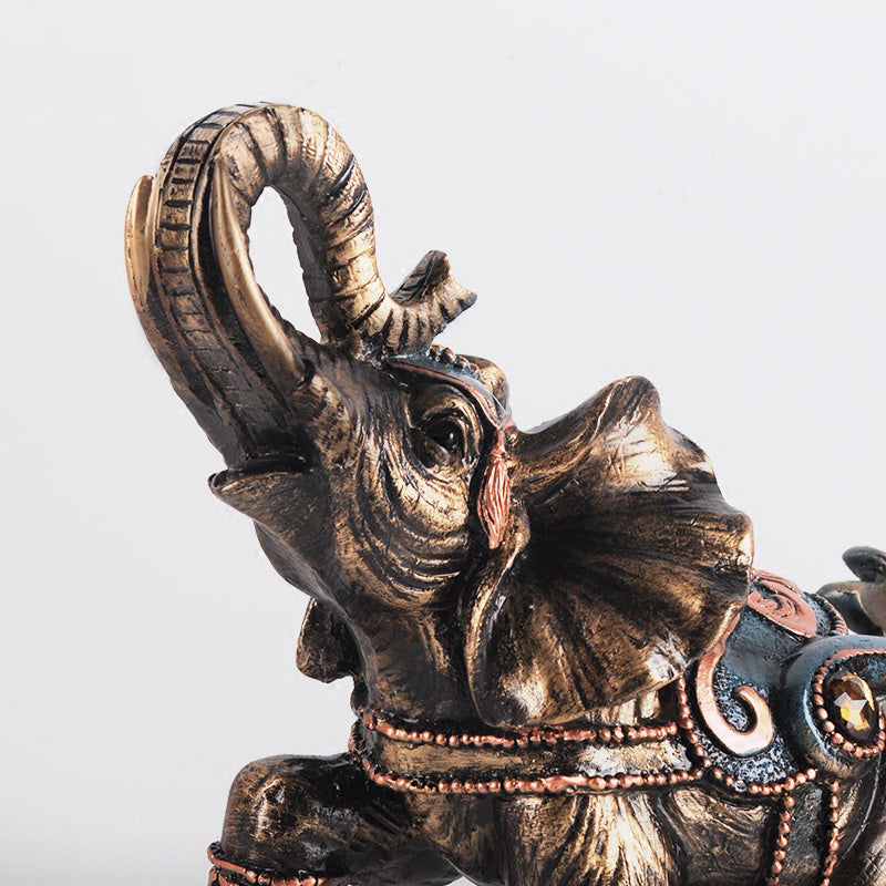 Creative Auspicious Elephant Wine Rack Decoration And Decoration Resin Craft