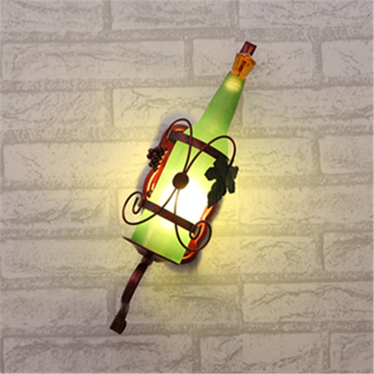 Creative Wall Lamp Bedroom Bedside Lamp Wine Bottle