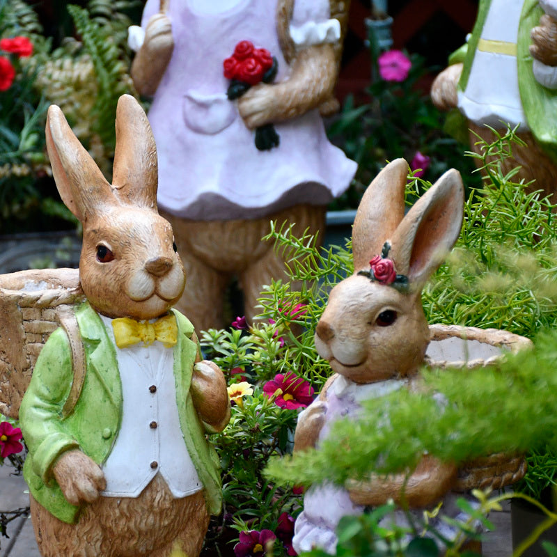 Flower Pot Decoration Rabbit Creative Cute