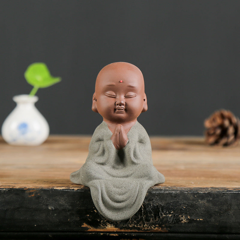 Creative Ceramic Small Monk Zen Ornaments