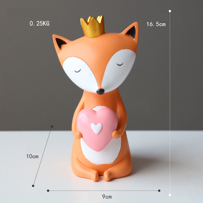 Ornaments Desktop Living Room Children Nordic Creative Animal Resin