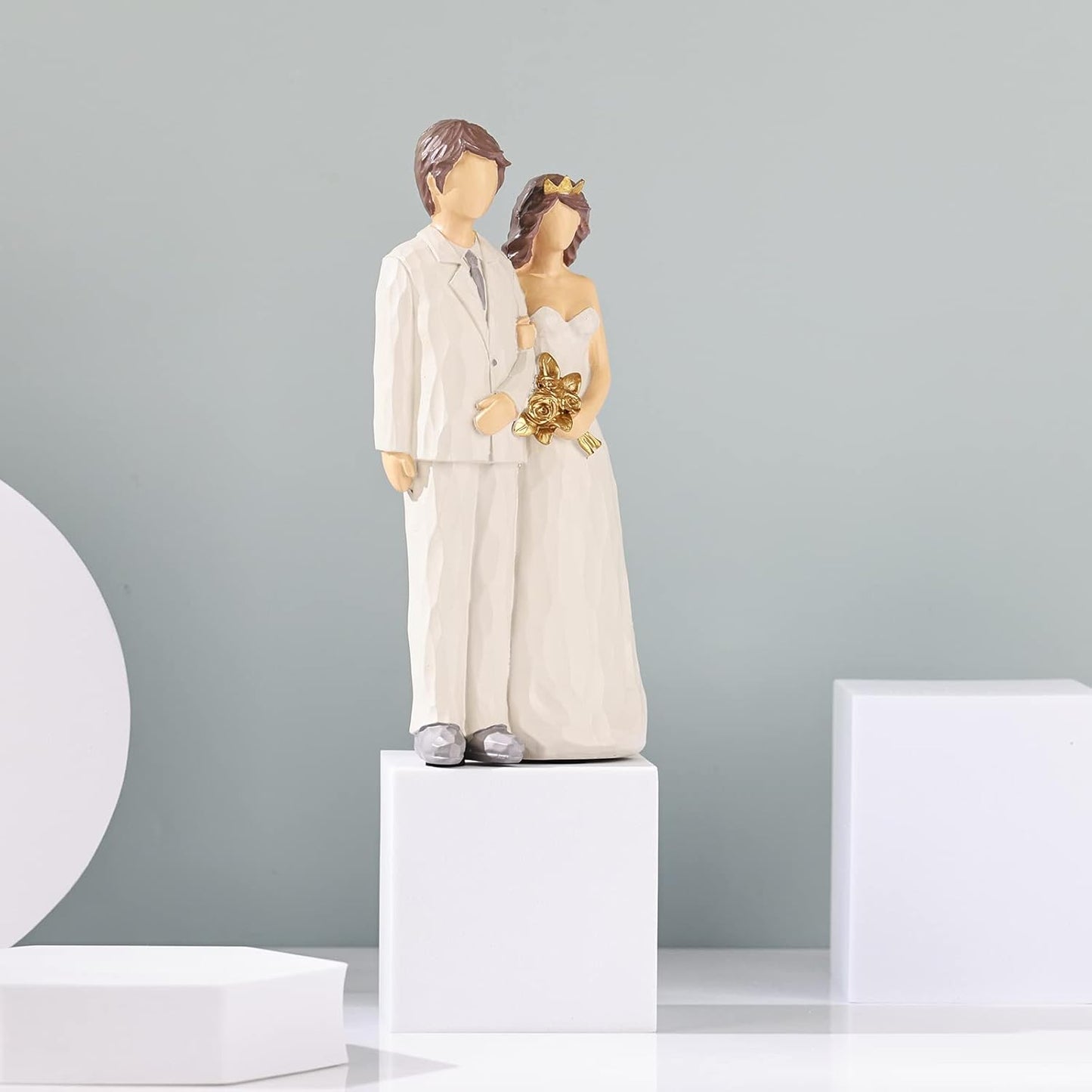 Creative Happy Character Marriage Decoration Figurine Statue