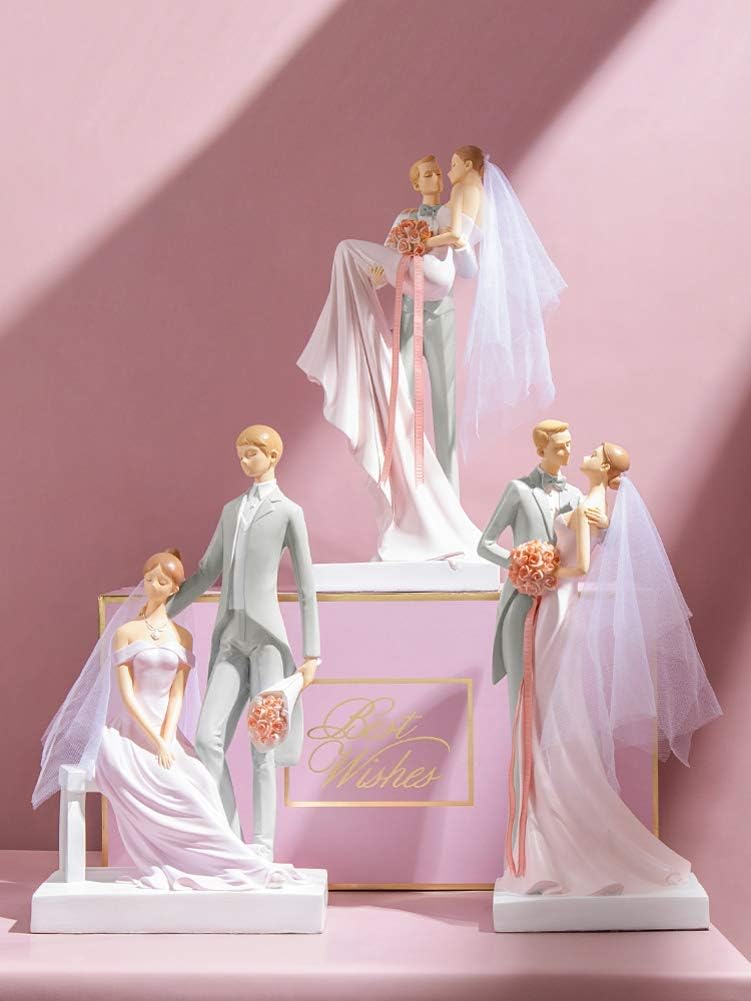 Resin Couple Romantic Statue Anniversary & Engagement Gifts, Wedding Ornaments
