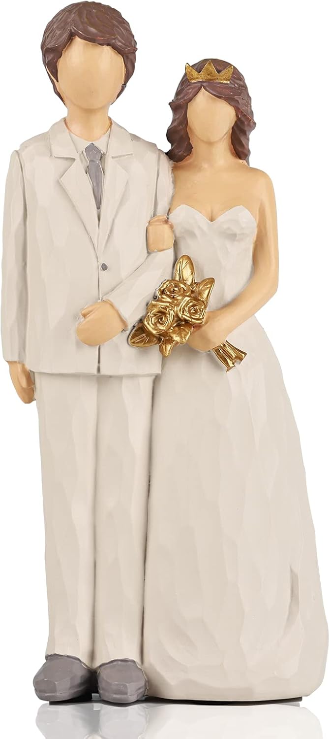 Creative Happy Character Marriage Decoration Figurine Statue