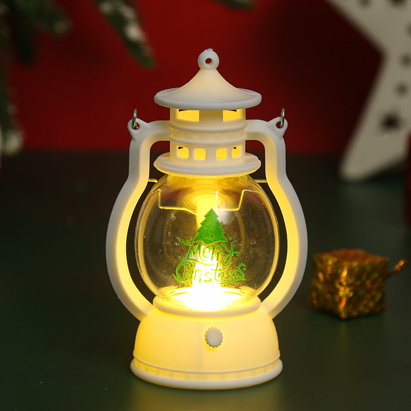 Christmas Decorations LED Portable Small Oil Lamp