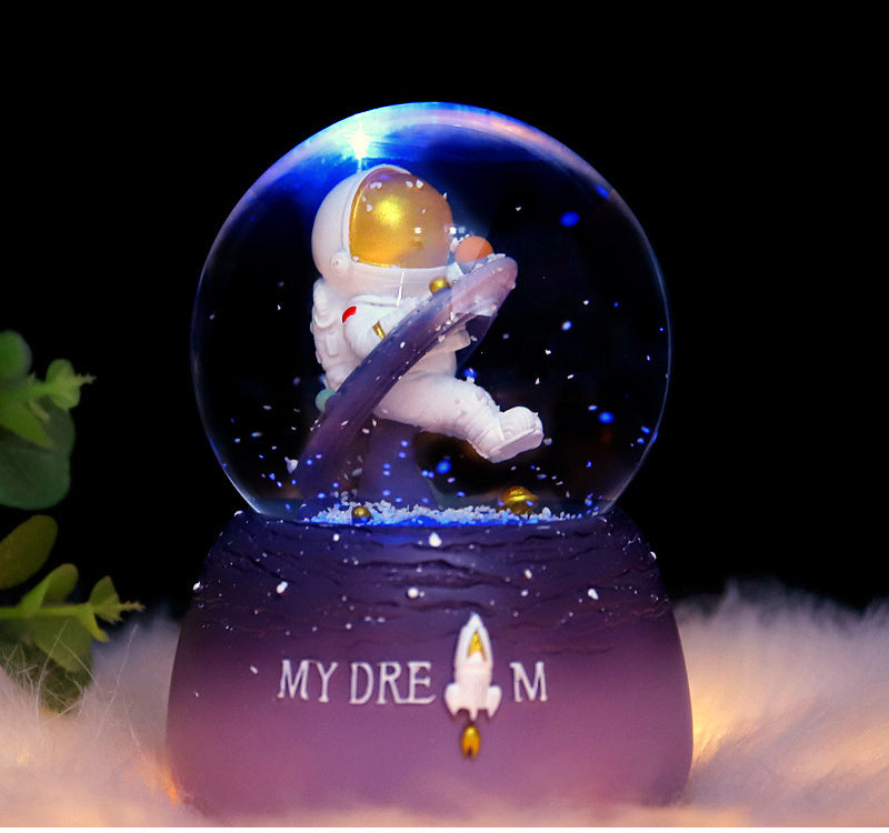 Crystal Ball Night Light Desk Bedroom Decoration