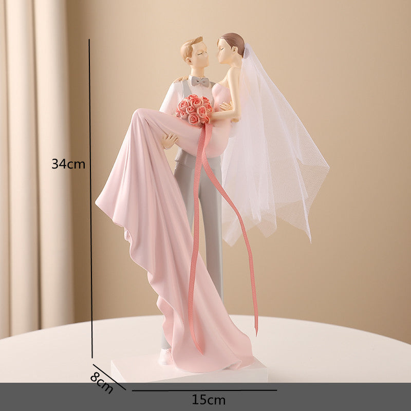 Resin Couple Romantic Statue Anniversary & Engagement Gifts, Wedding Ornaments
