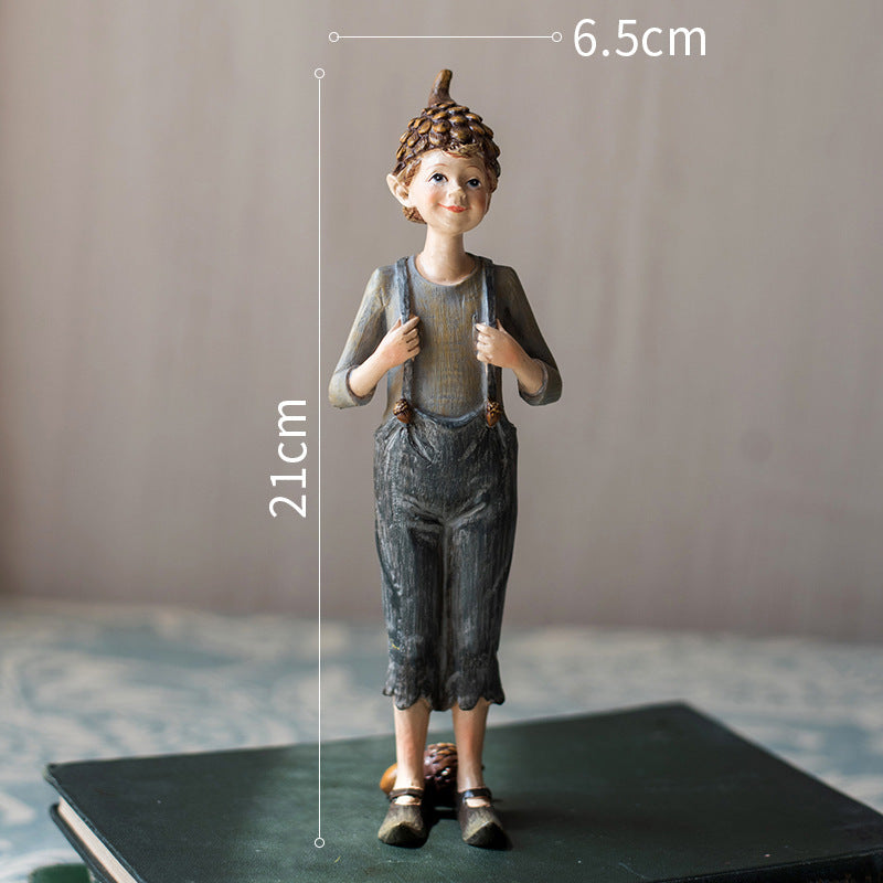 Forest Elf Cartoon Hand-Painted Resin Ornaments