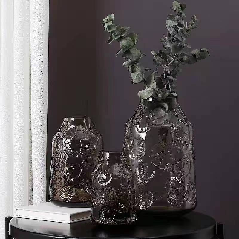 Modern Minimalist Glass Vase Transparent Ornaments