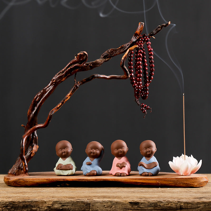 Creative Ceramic Small Monk Zen Ornaments