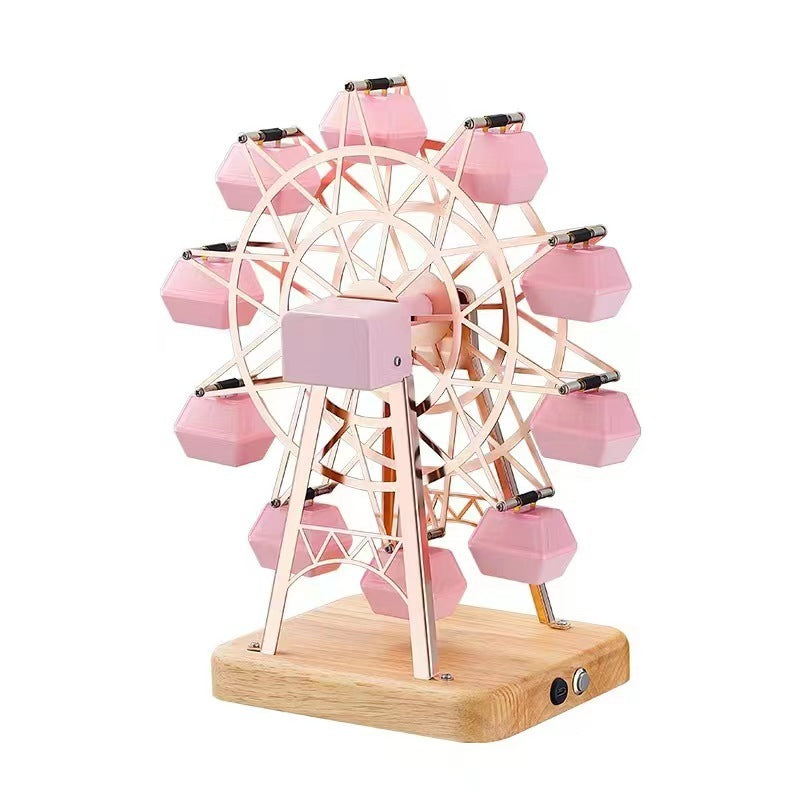 Grande roue décorative pour la maison, petite lampe de nuit créative, lampe d'ambiance rotative
