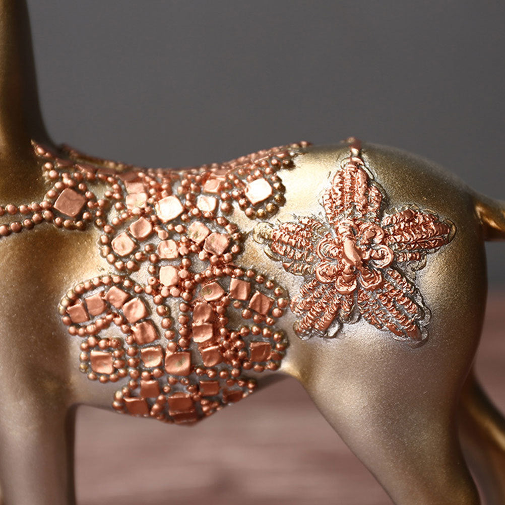Creative Home Furnishing Deer Room Bedroom Living Room Natural Resin Decoration