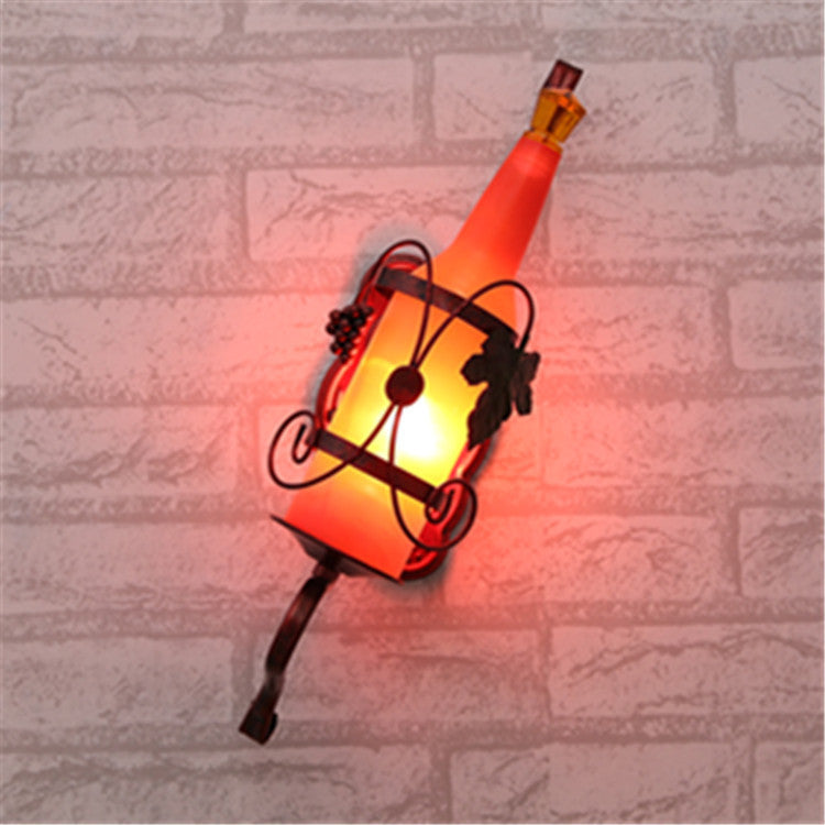 Creative Wall Lamp Bedroom Bedside Lamp Wine Bottle