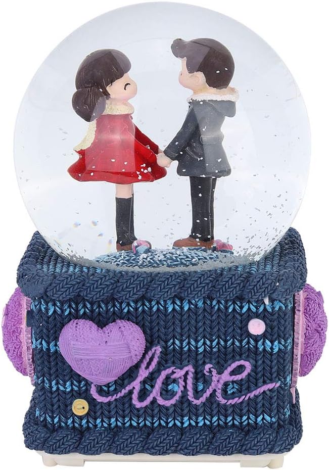 Crystal Floating Snow Music Ball Creative Couple Gift Home Decoration