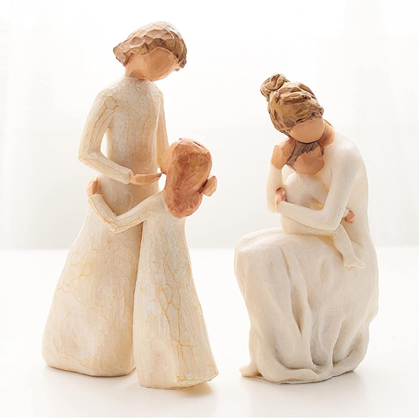 Nordic Style Resin "Child of My Heart" Figurine – Minimalist Scandinavian Home Decor