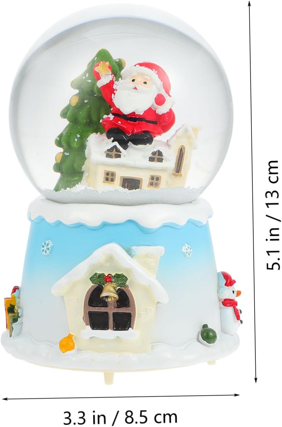 Christmas Full Crystal Ball Creative Music Box Decoration