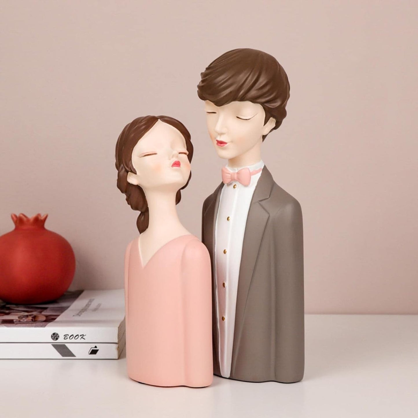 Resin Wedding moment Couple Statue Gift, Miniatures for Home Decor
