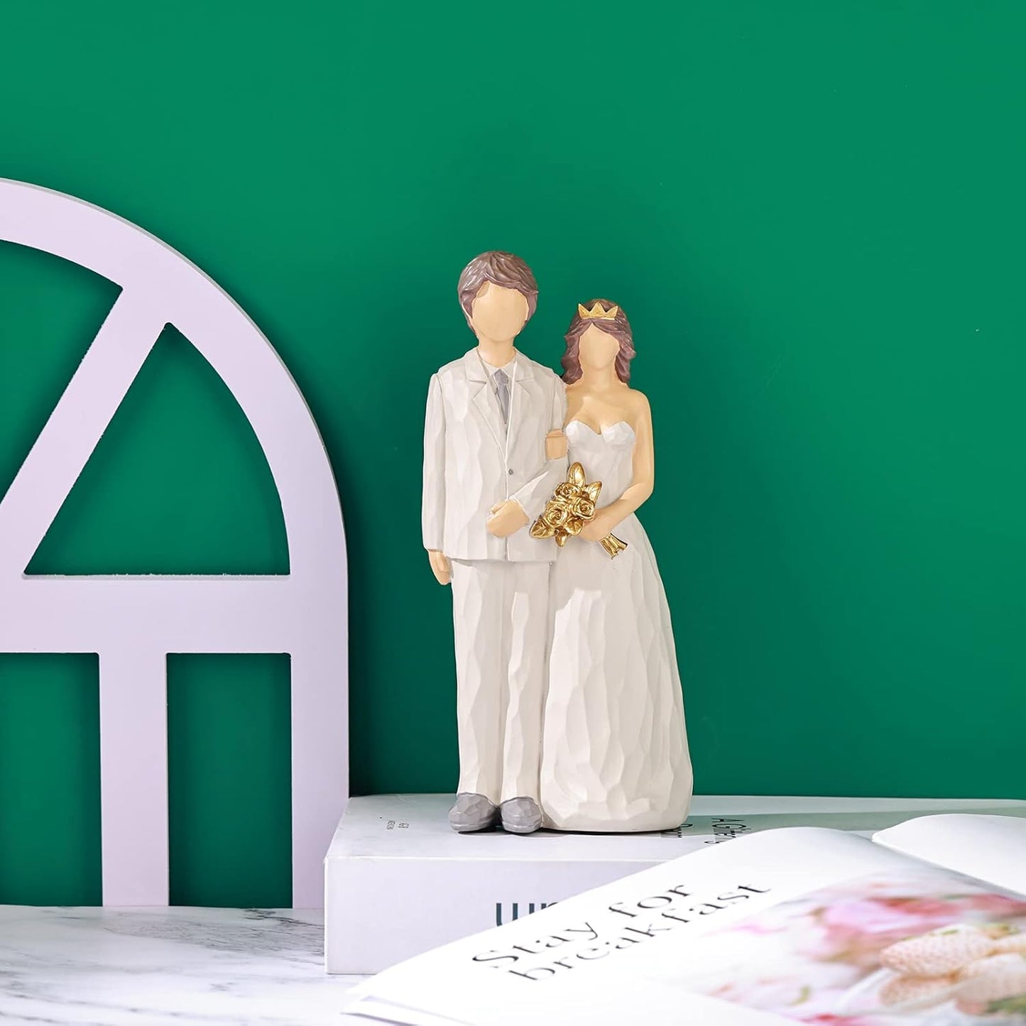 Creative Happy Character Marriage Decoration Figurine Statue