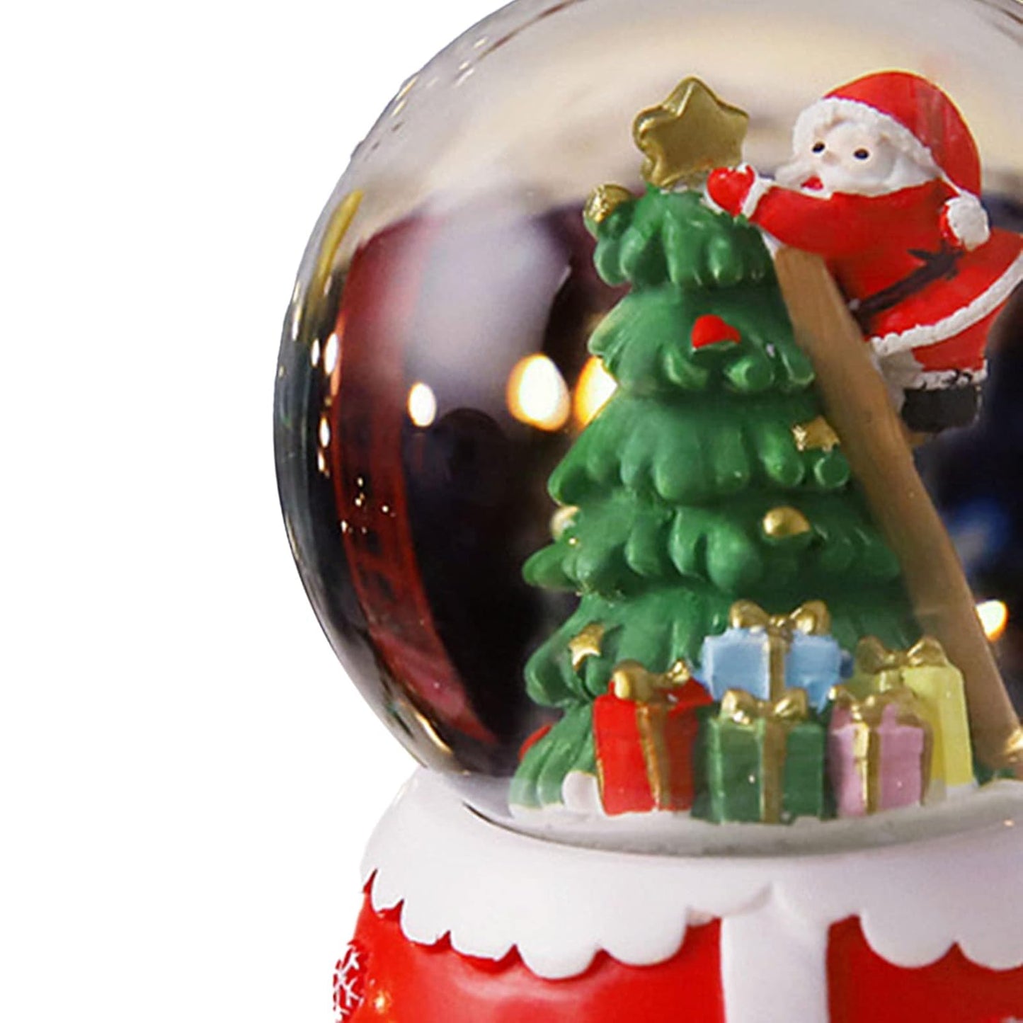 Christmas Full Crystal Ball Creative Music Box Decoration