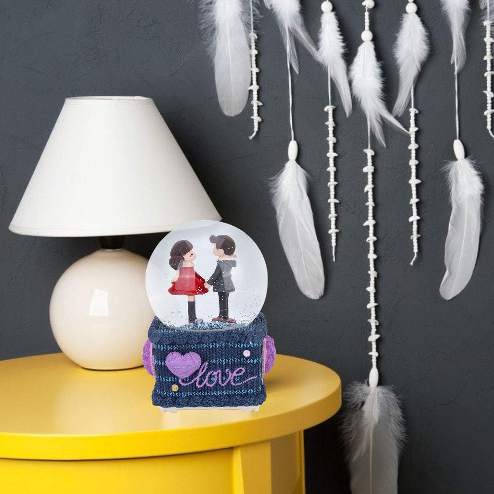 Crystal Floating Snow Music Ball Creative Couple Gift Home Decoration