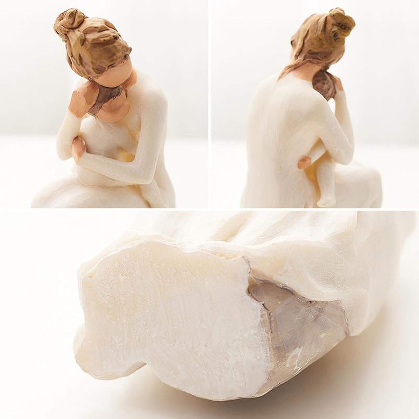Nordic Style Resin "Child of My Heart" Figurine – Minimalist Scandinavian Home Decor