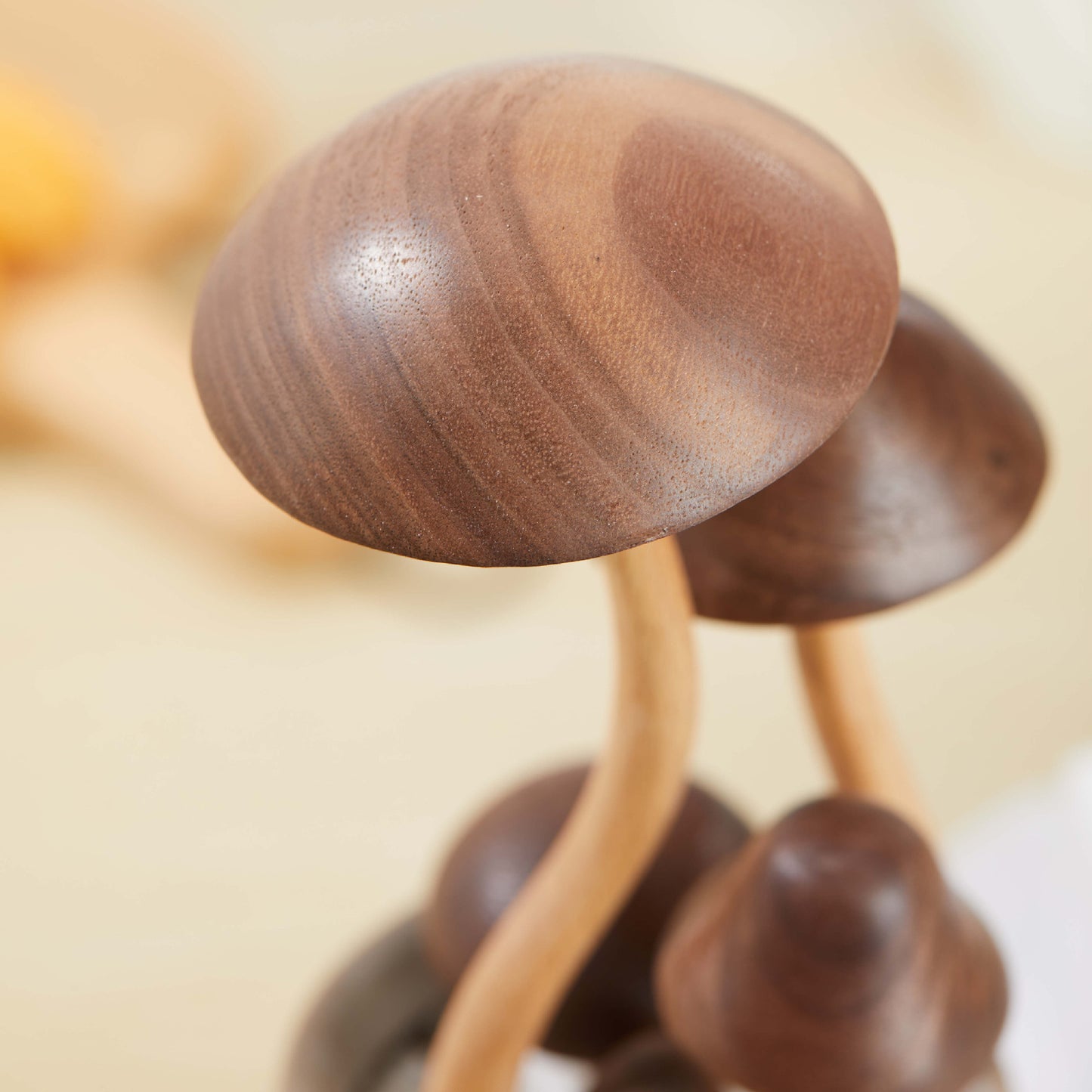 Wooden Mushroom Cute Creative Ornaments