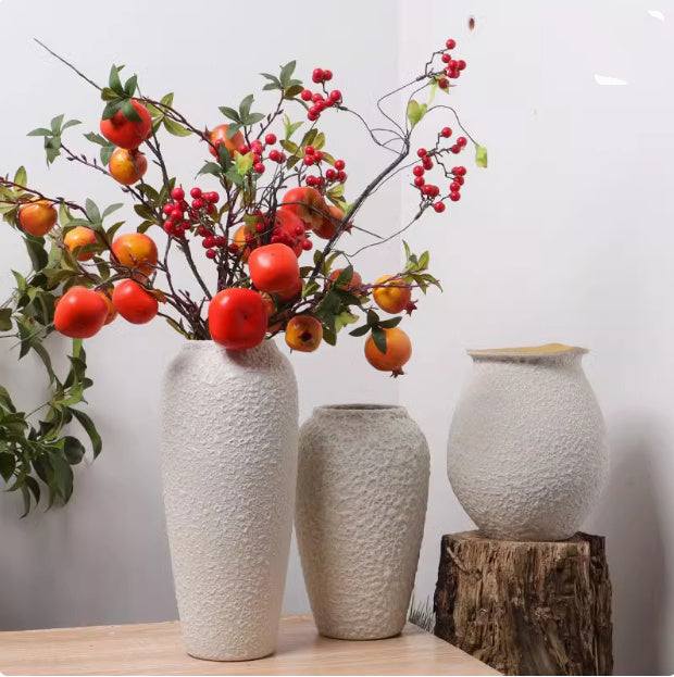 White Vase Desktop Flower Arrangement Ornaments
