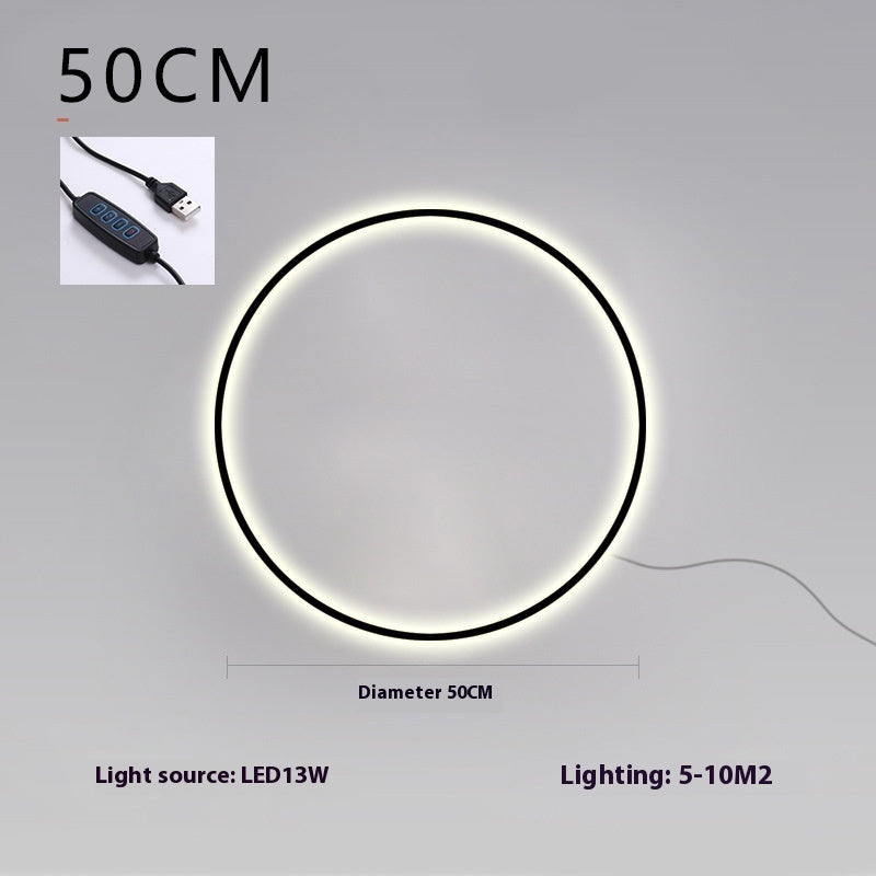 Round Wall Lamp Creative Personalized Bedroom Bedside Lamp Simple Modern