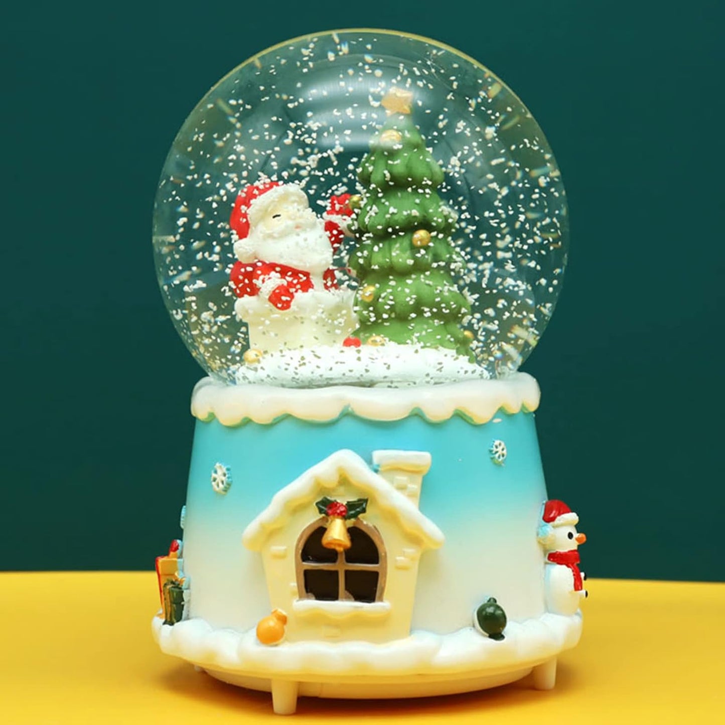 Christmas Full Crystal Ball Creative Music Box Decoration