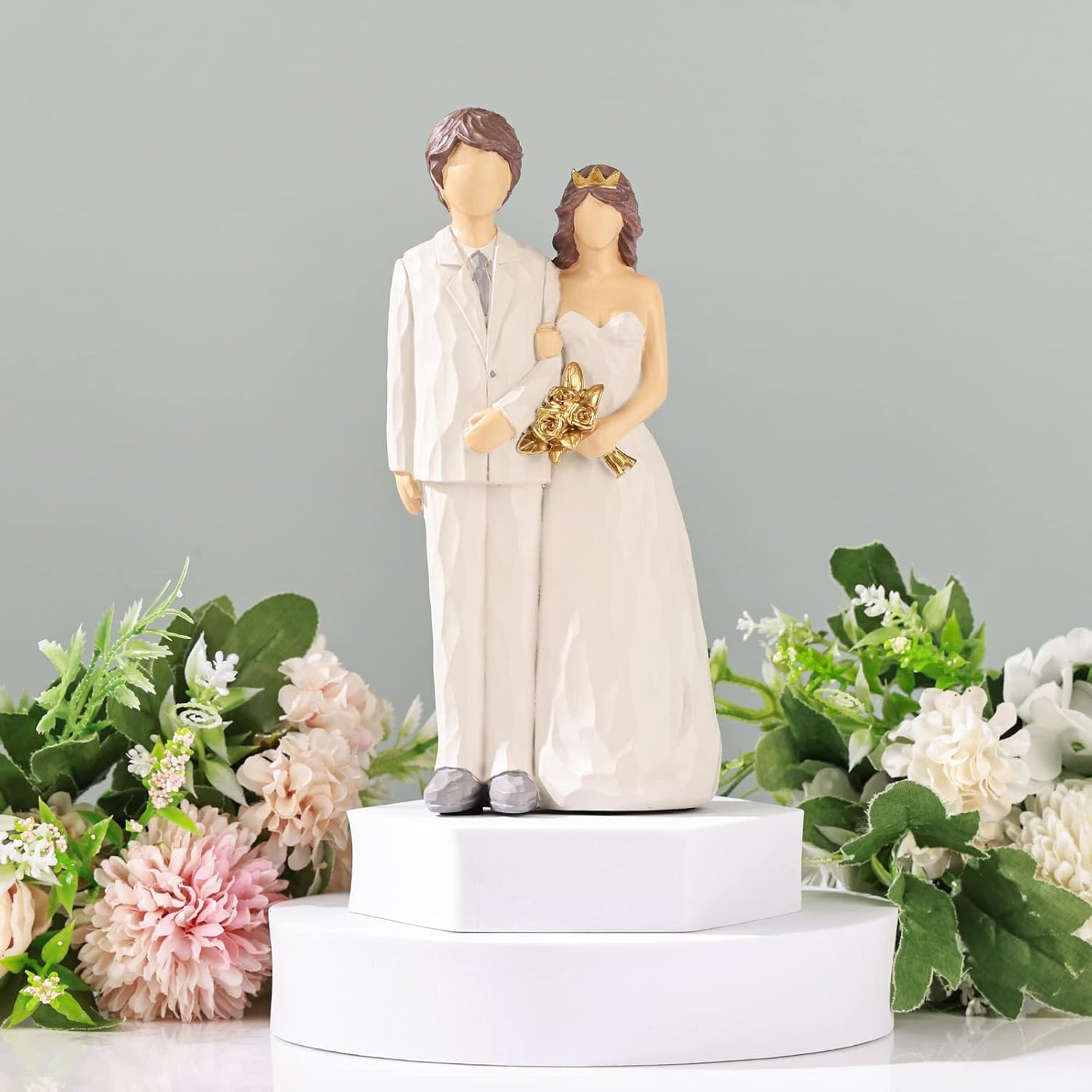 Creative Happy Character Marriage Decoration Figurine Statue