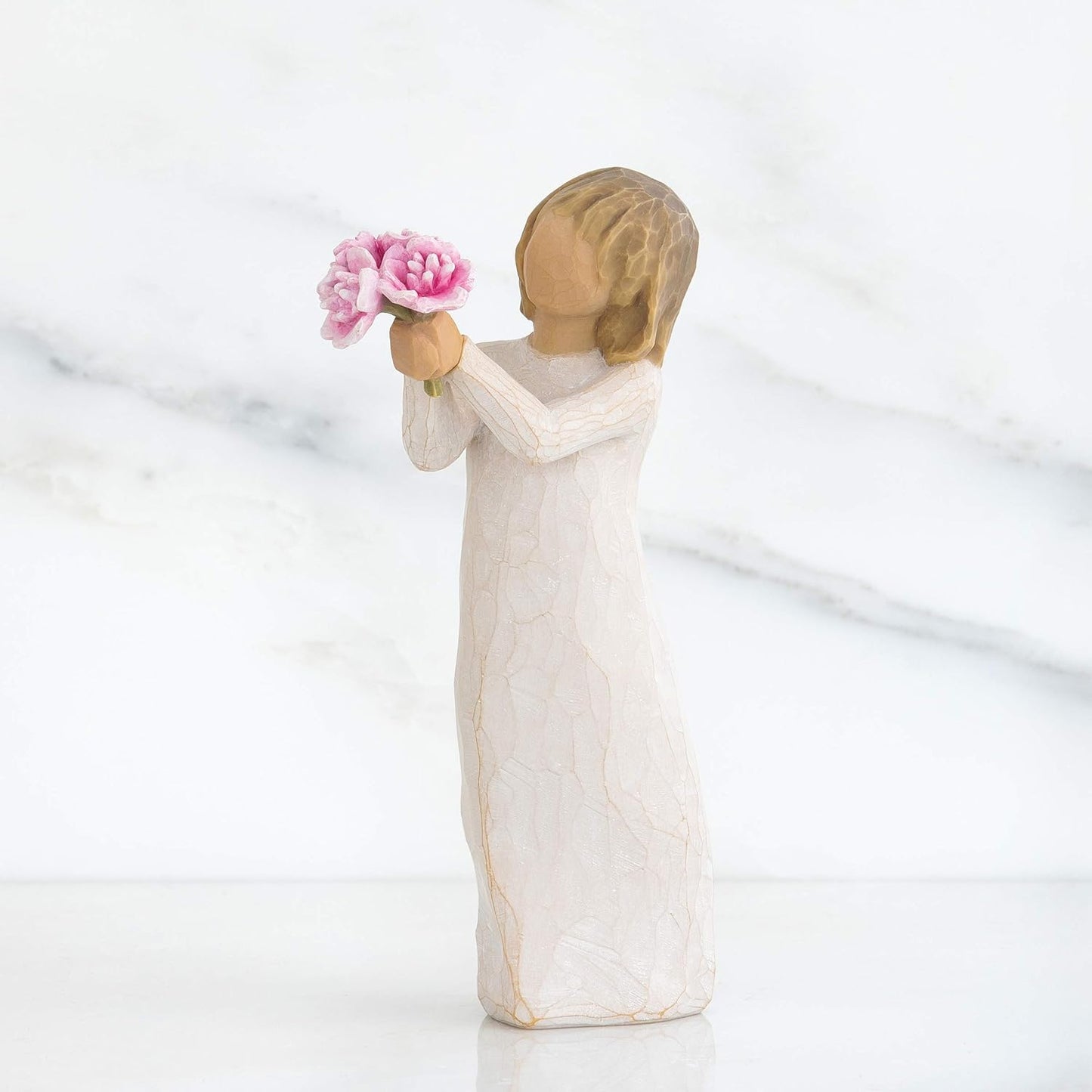 Resin Girl Thank You Figurine Statue Decoration