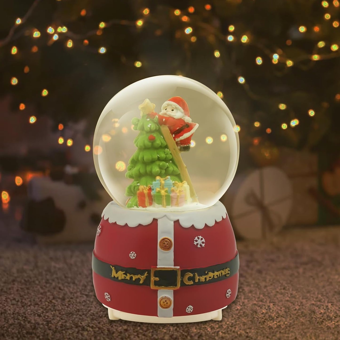 Christmas Full Crystal Ball Creative Music Box Decoration