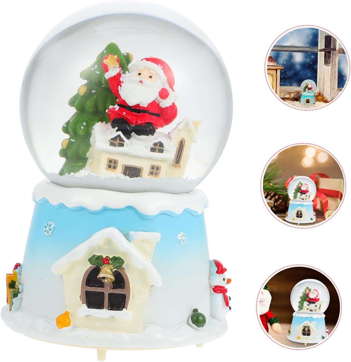 Christmas Full Crystal Ball Creative Music Box Decoration