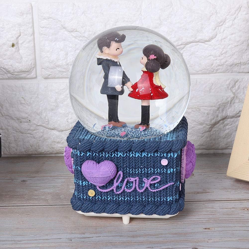 Crystal Floating Snow Music Ball Creative Couple Gift Home Decoration