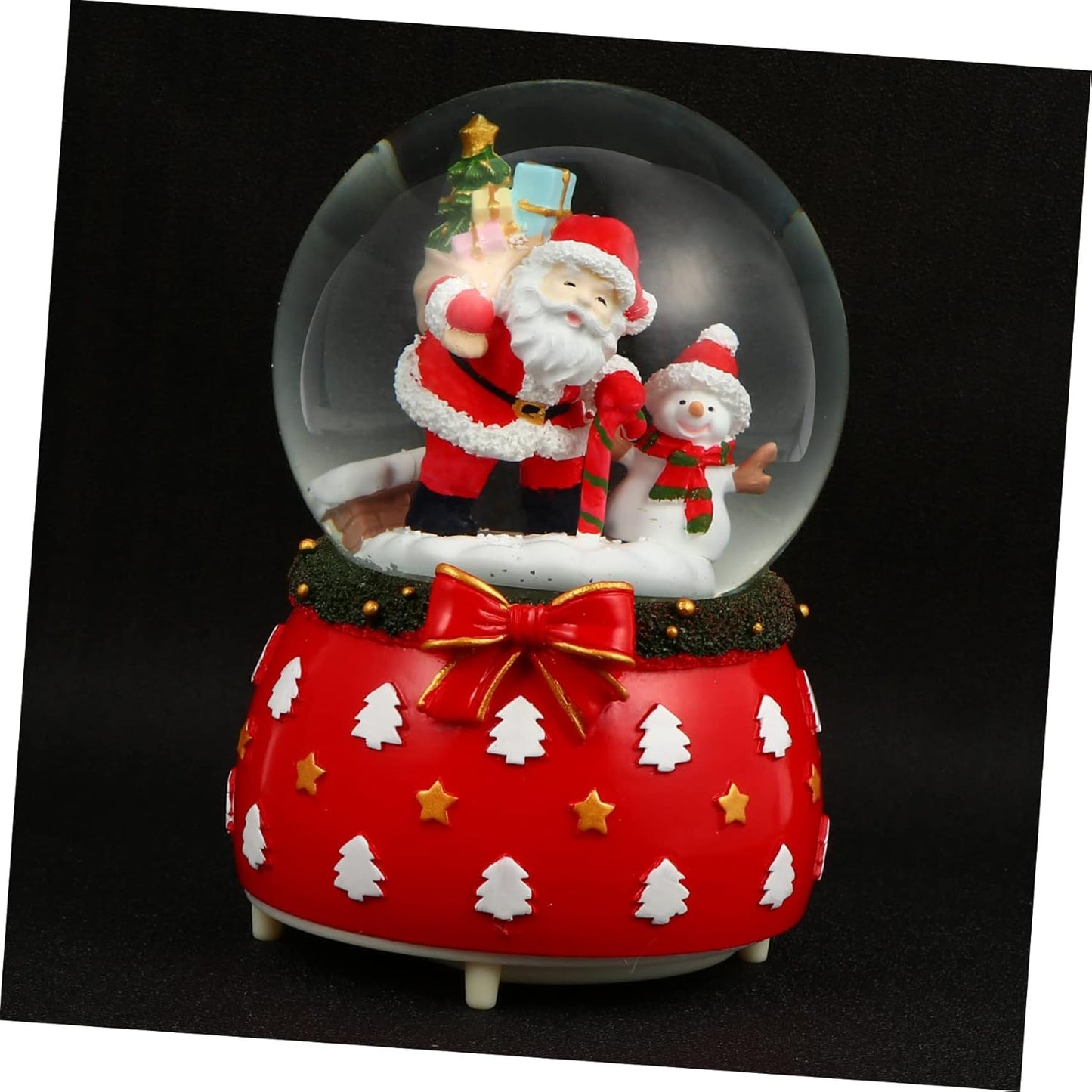 Christmas Crystal Ball Senta Claus Creative Music Box Decoration