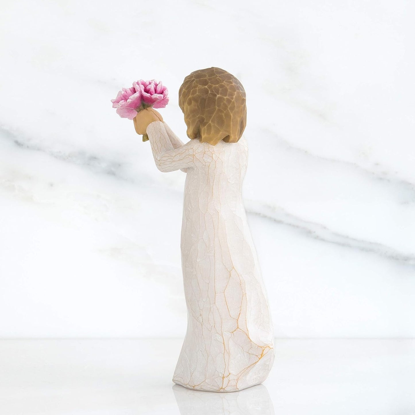 Resin Girl Thank You Figurine Statue Decoration
