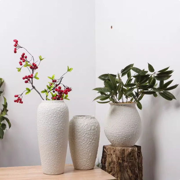 White Vase Desktop Flower Arrangement Ornaments