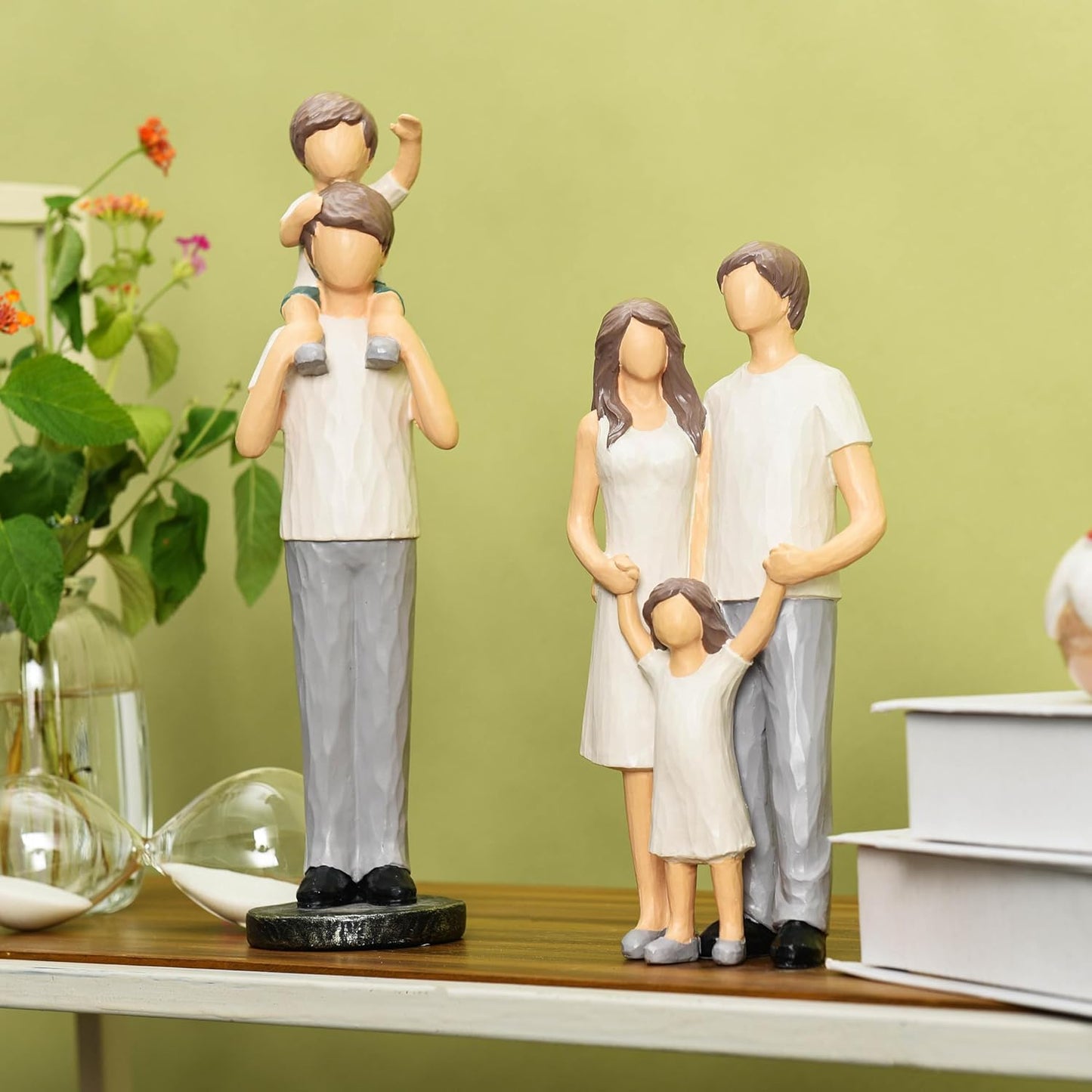 Resin Saysmile Father and Son Figurines Family Figurines