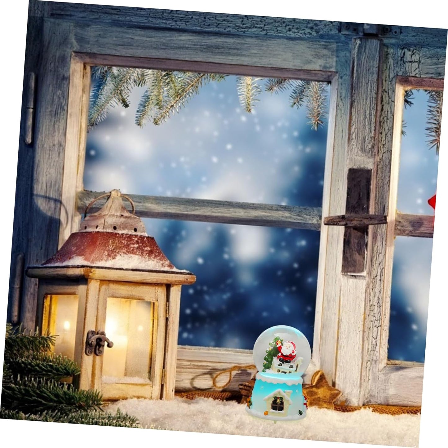 Christmas Full Crystal Ball Creative Music Box Decoration