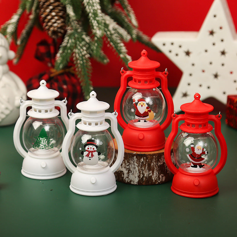 Christmas Decorations LED Portable Small Oil Lamp