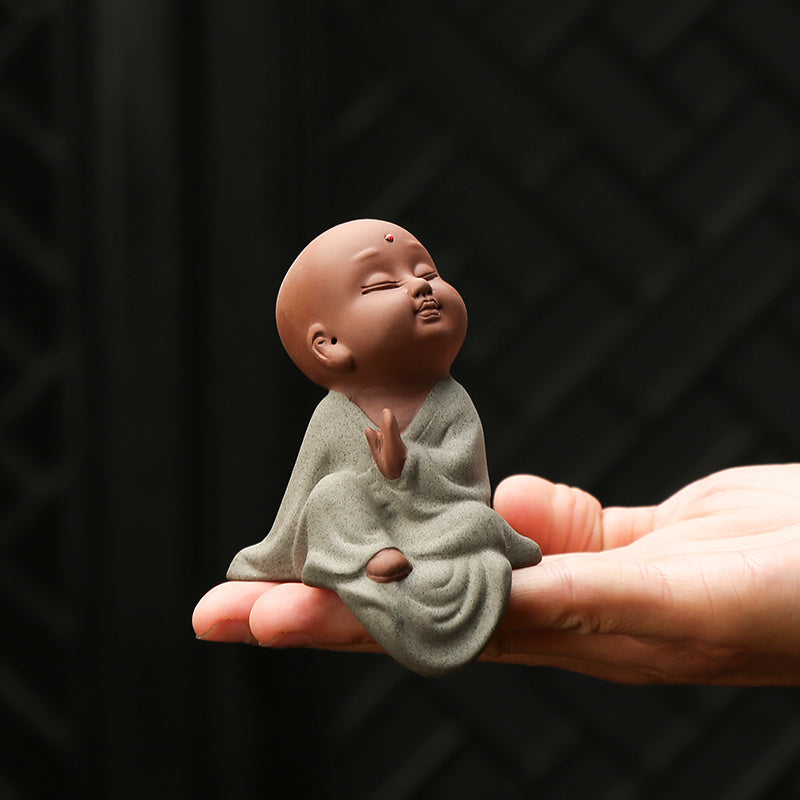 Creative Ceramic Small Monk Zen Ornaments