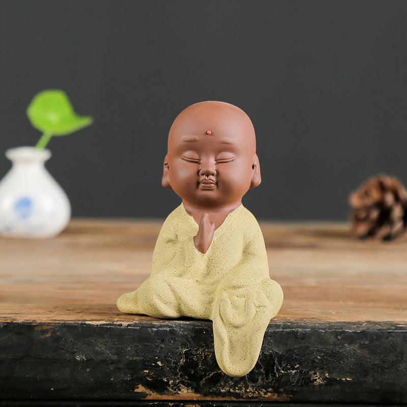Creative Ceramic Small Monk Zen Ornaments