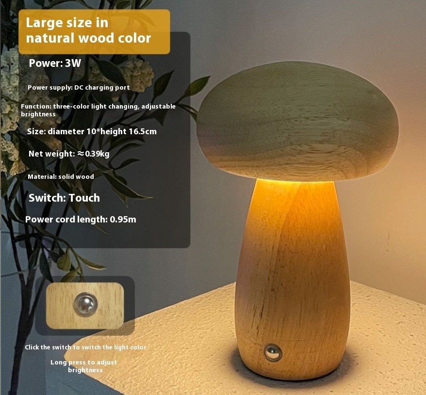 Creative Mushroom Decoration Bedroom Bedside Night Lamp