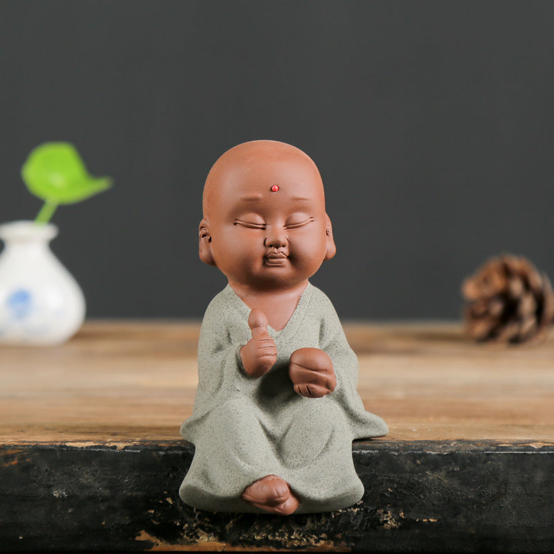 Creative Ceramic Small Monk Zen Ornaments