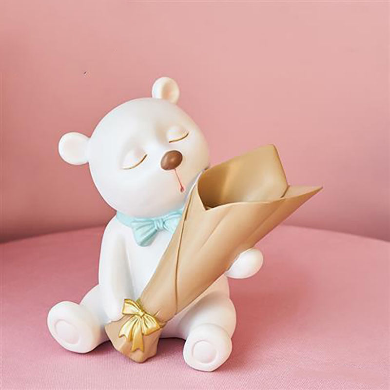 Creative Bear Vase Decoration Living Room TV Cabinet Decorations