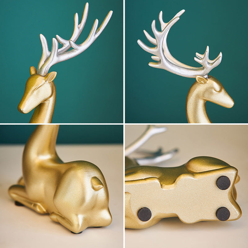 Couple Deer Ornaments Nordic Modern Light Luxury