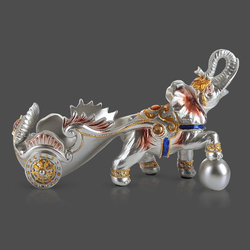 Creative Auspicious Elephant Wine Rack Decoration And Decoration Resin Craft