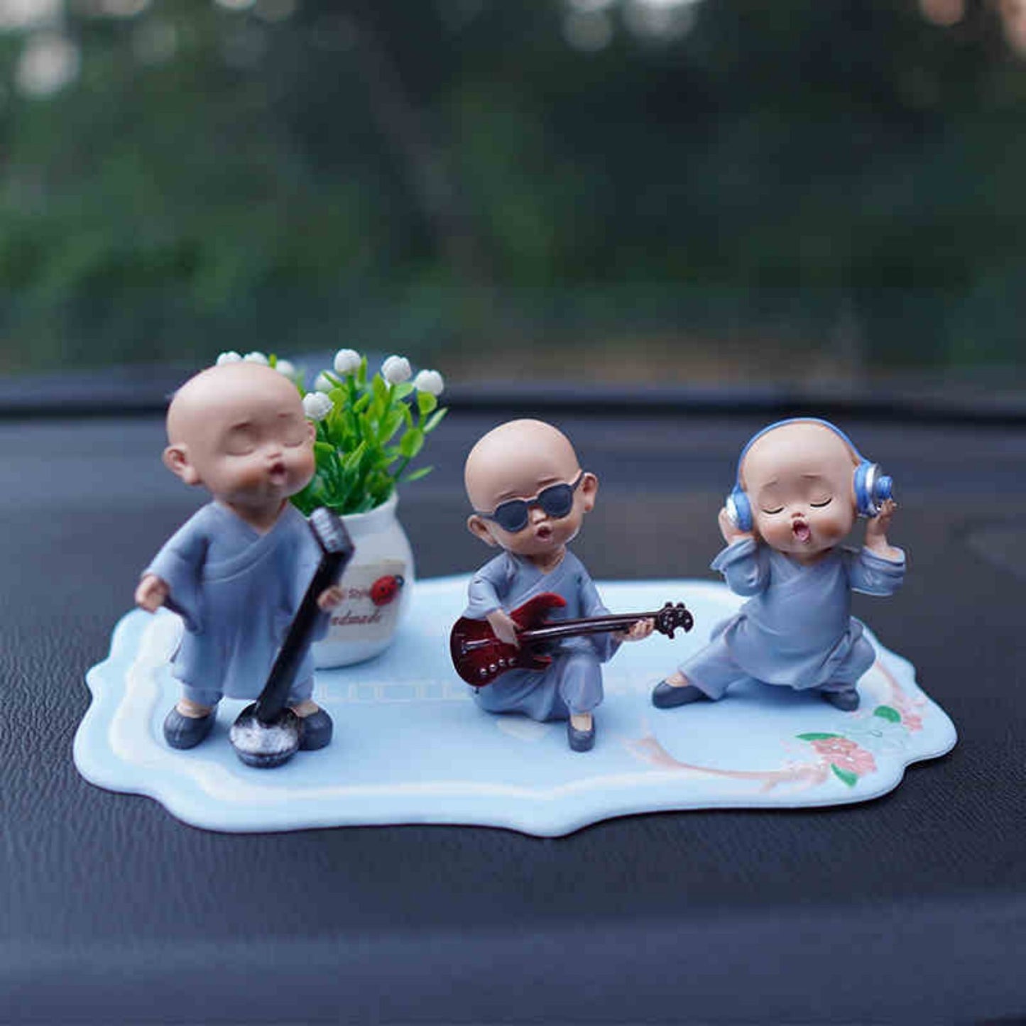 Car Ornament Creative Band Little Monk