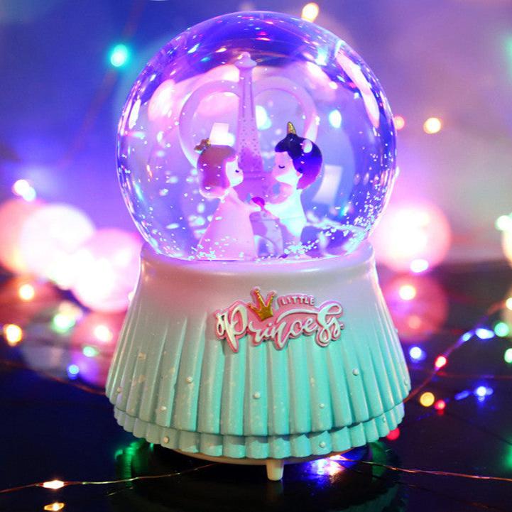 Romantic Couple Crystal Ball Decoration Music Box