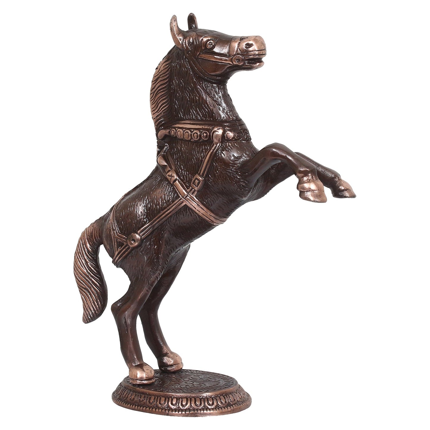Decorative Jumping Horse Figurine Antique Showpiece